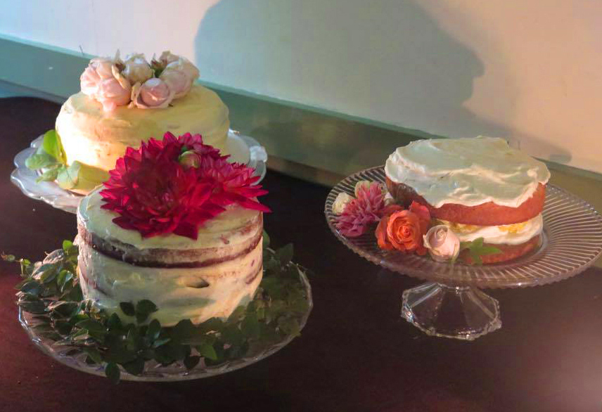The wedding cakes